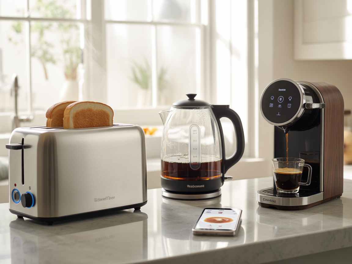Explore how smart toasters, kettles and coffee machines improve consistency, reduce waste and save time. A practical look at the rise of connected breakfast appliances.