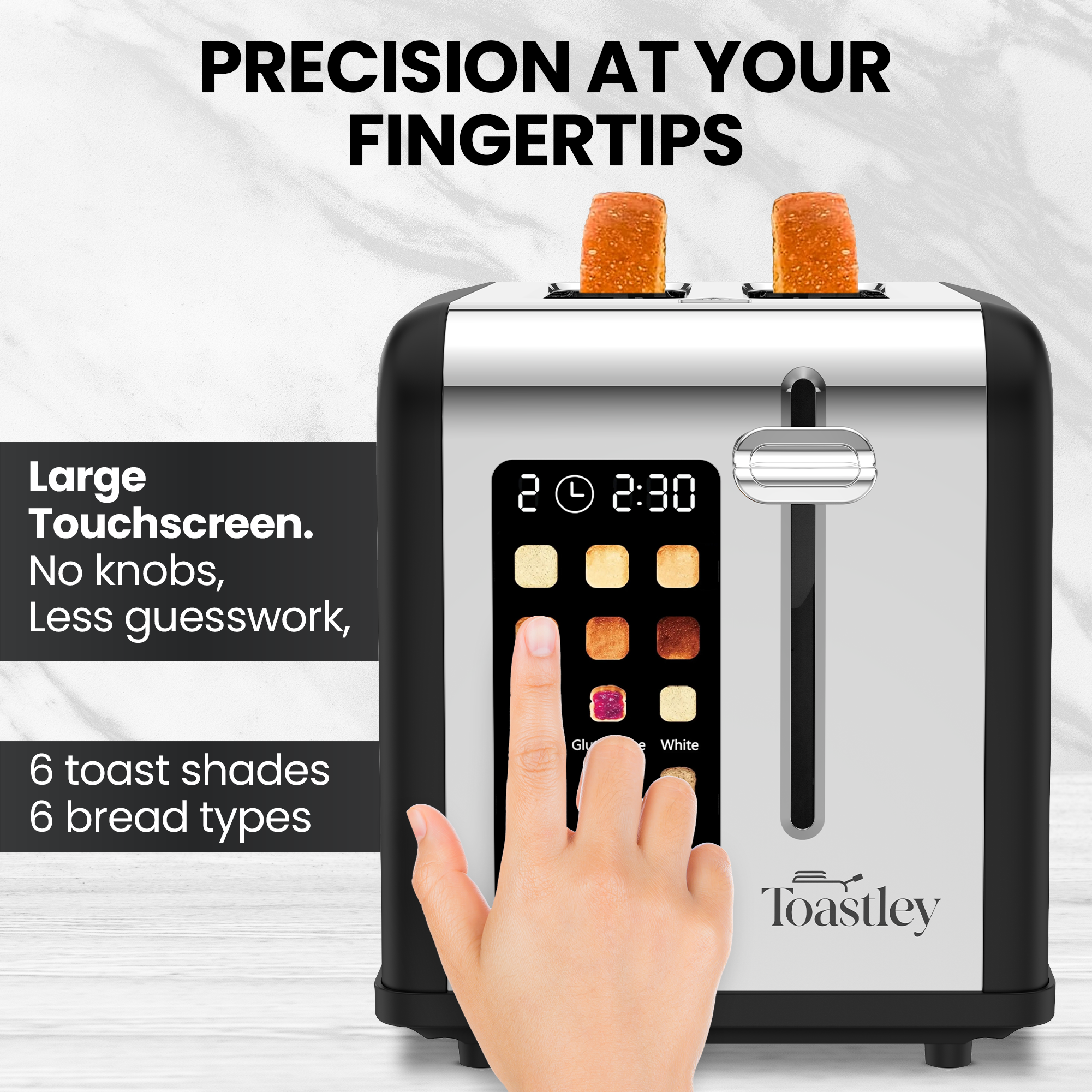Toastley 2 Slice Smart Toaster