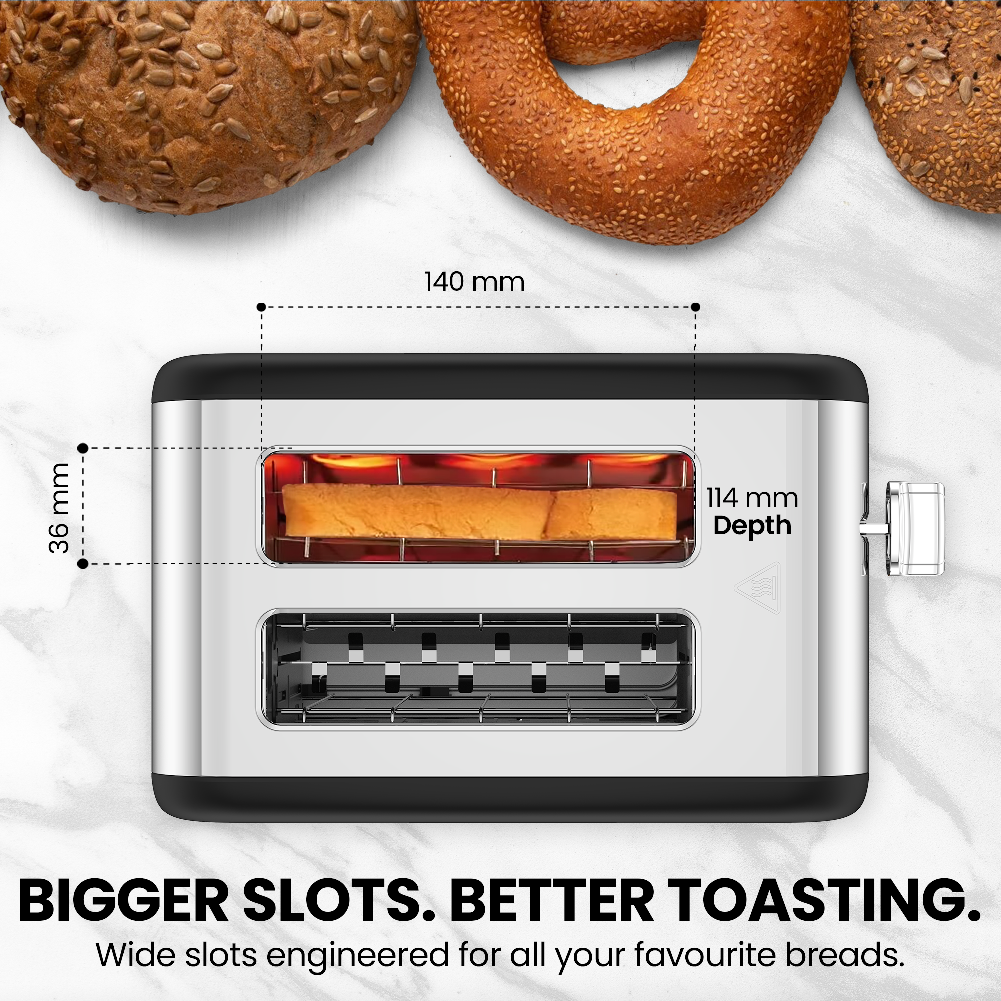 Image of Toastley 2 Slice Smart Toaster