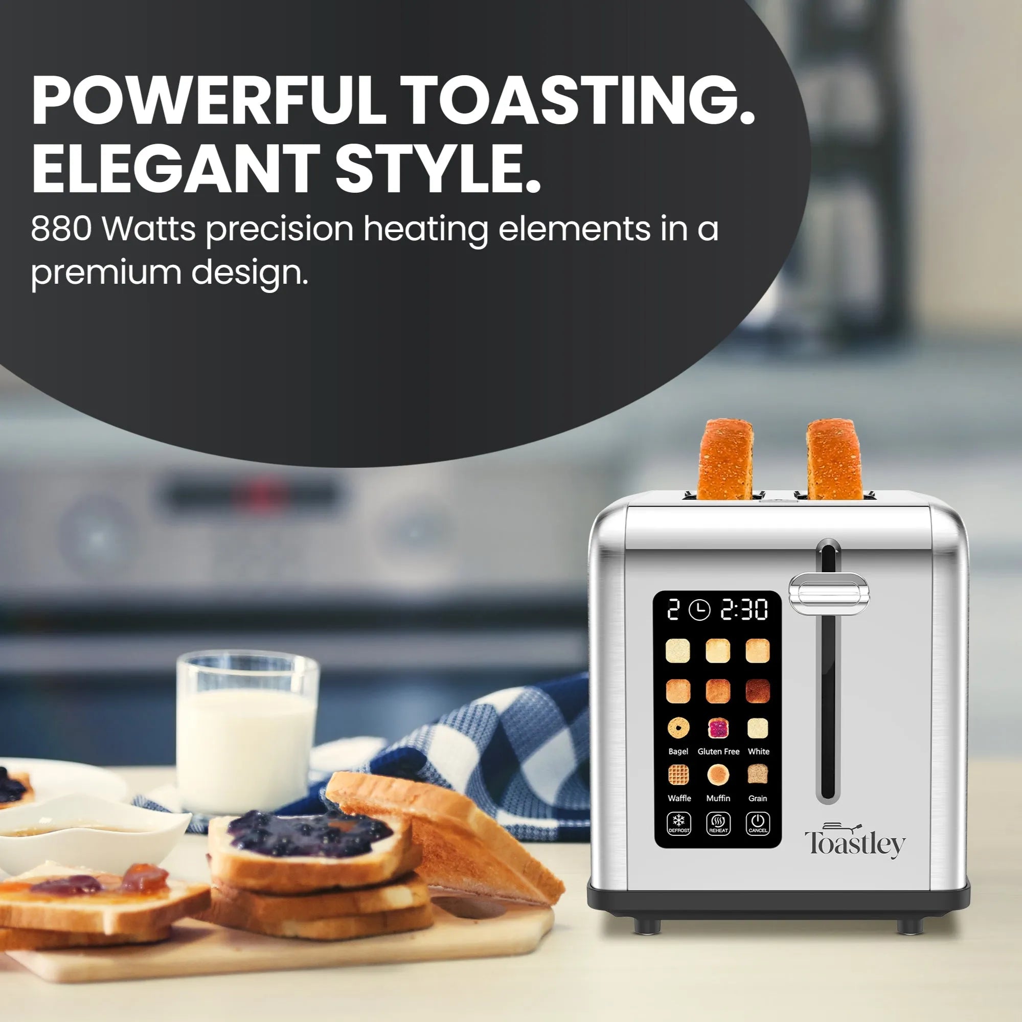 Toastley 2 Slice Smart Toaster