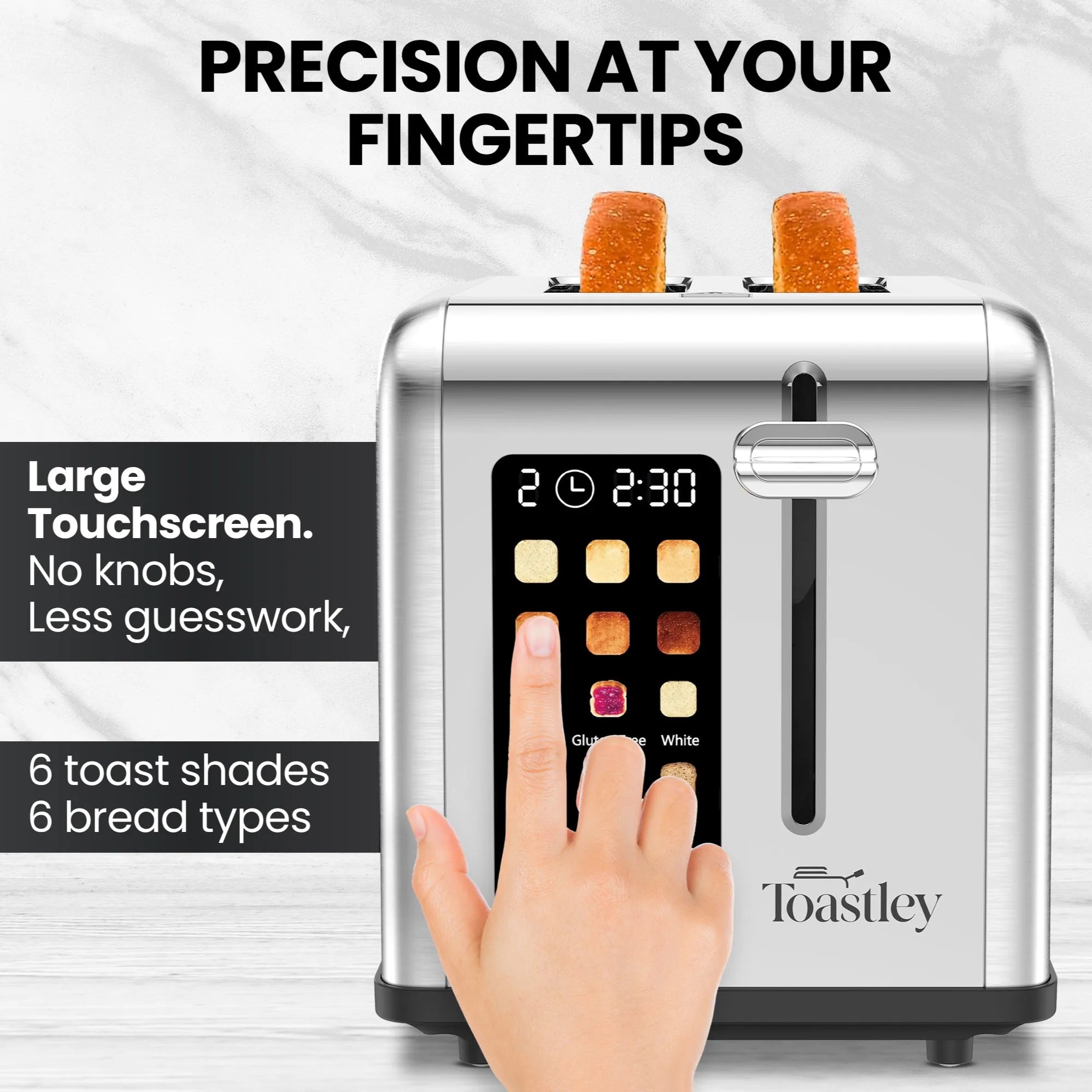 Image of Toastley 2 Slice Smart Toaster