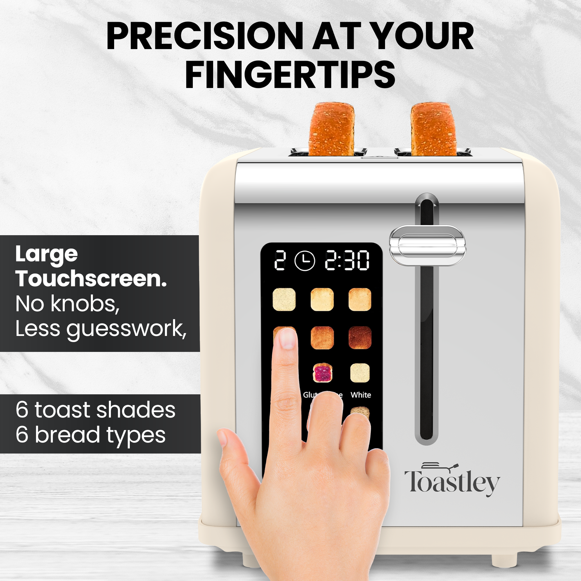 Toastley 2 Slice Smart Toaster