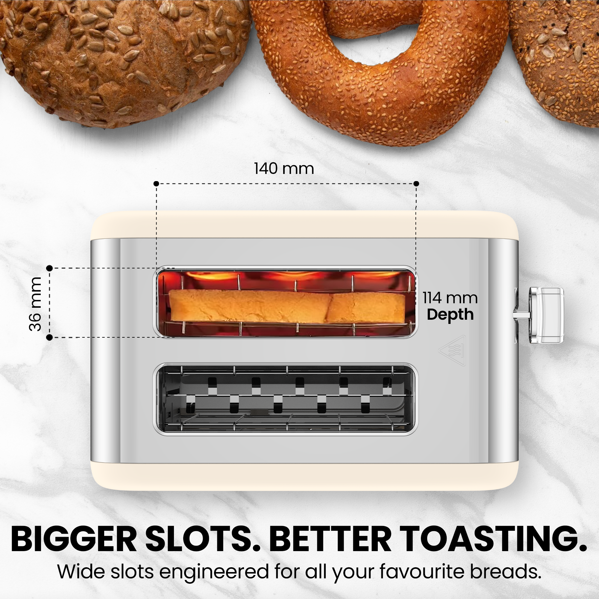 Toastley 2 Slice Smart Toaster