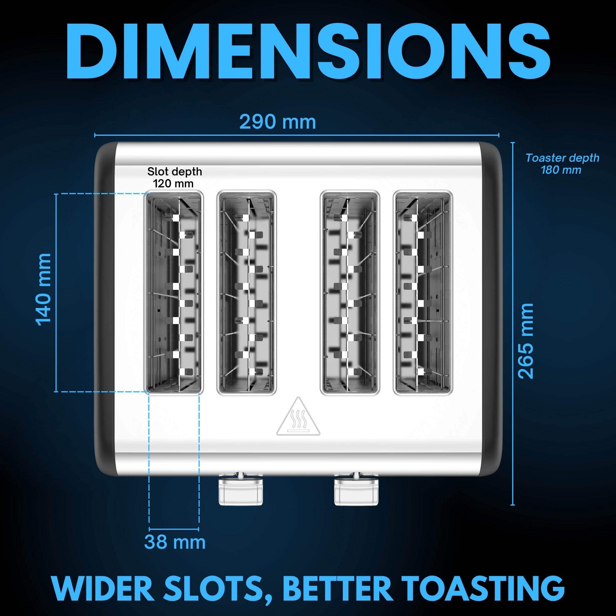 Toastley 4 Slice Smart Toaster