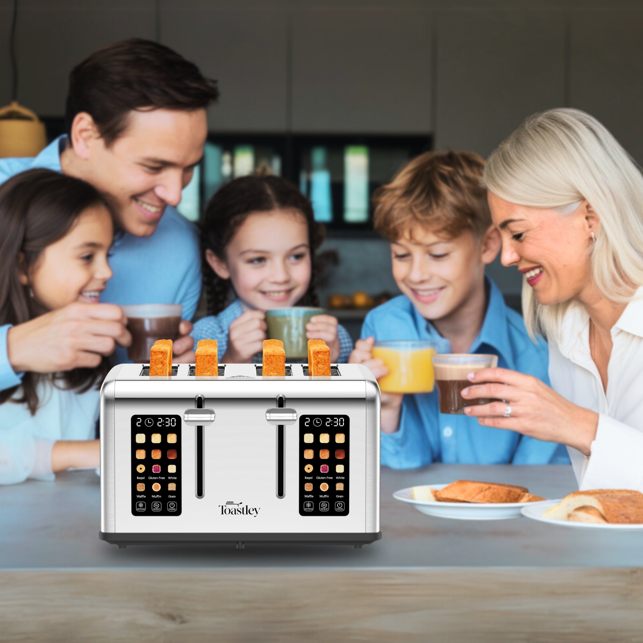 Image of Toastley 4 Slice Smart Toaster