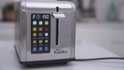 Image of Toastley 2 Slice Smart Toaster, Silver