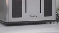 Image of Toastley 4 Slice Smart Toaster, Silver